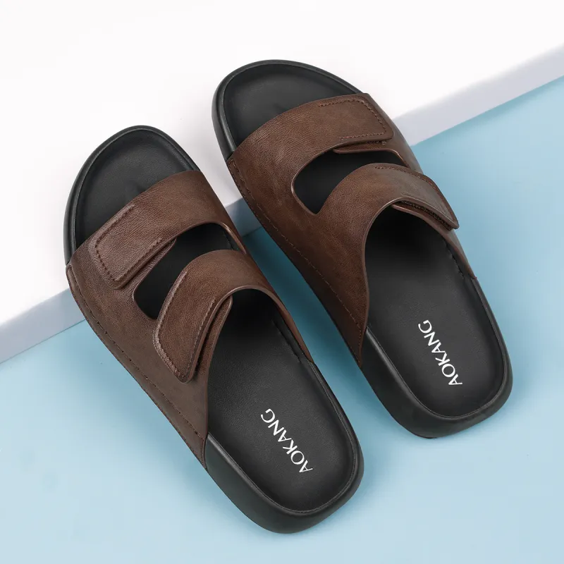 AOKANG PU Polyurethane Slip Resistant Slide Slippers Men's-9