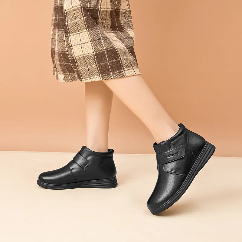 AOKANG Ankle Boots 3cm Women's Black-2