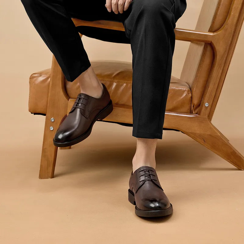 AOKANG Dress Shoes Men Low Top-5