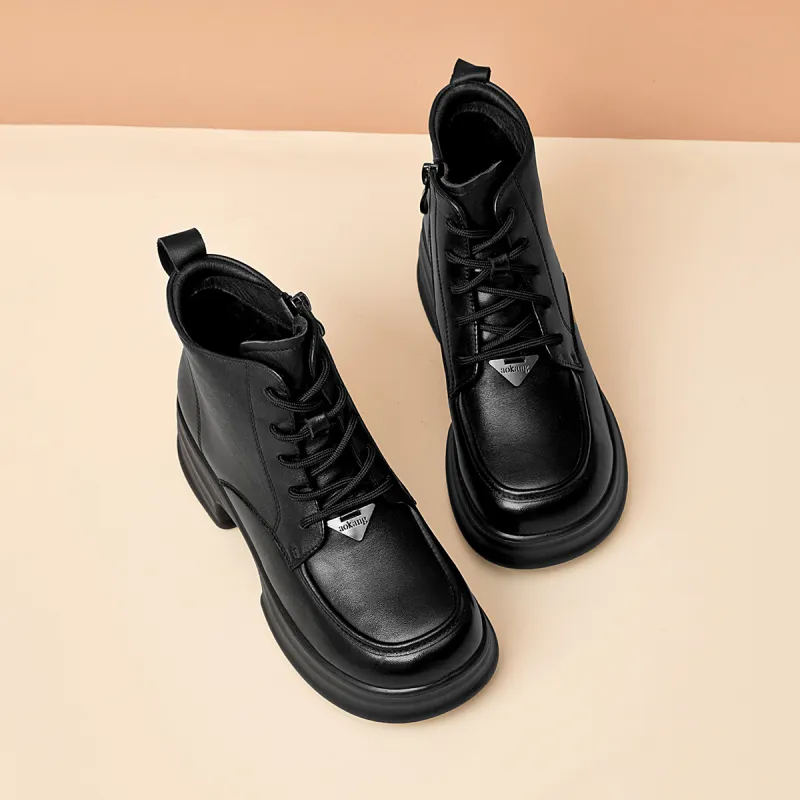 AOKANG Ankle Boots Women's Black-4