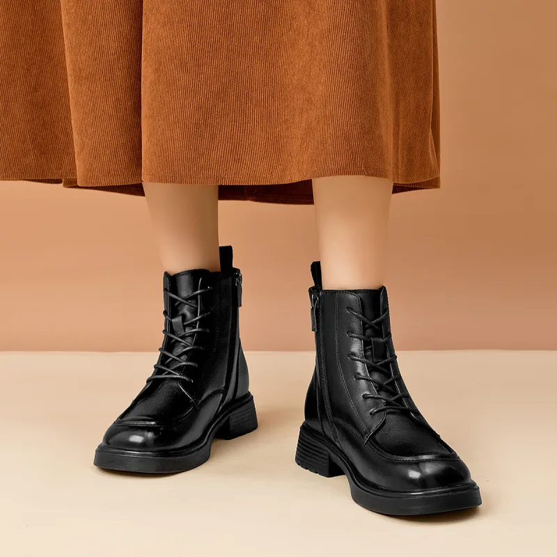 AOKANG Short Martin Boot Women's Black-7