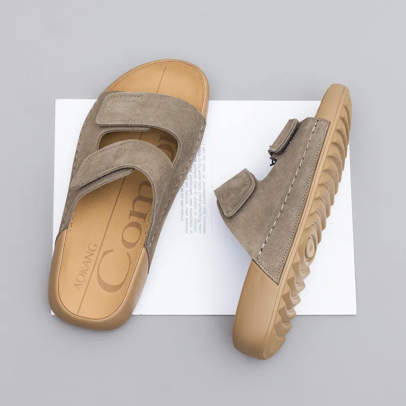 AOKANG Slip Resistant Slide Slippers Men's-4