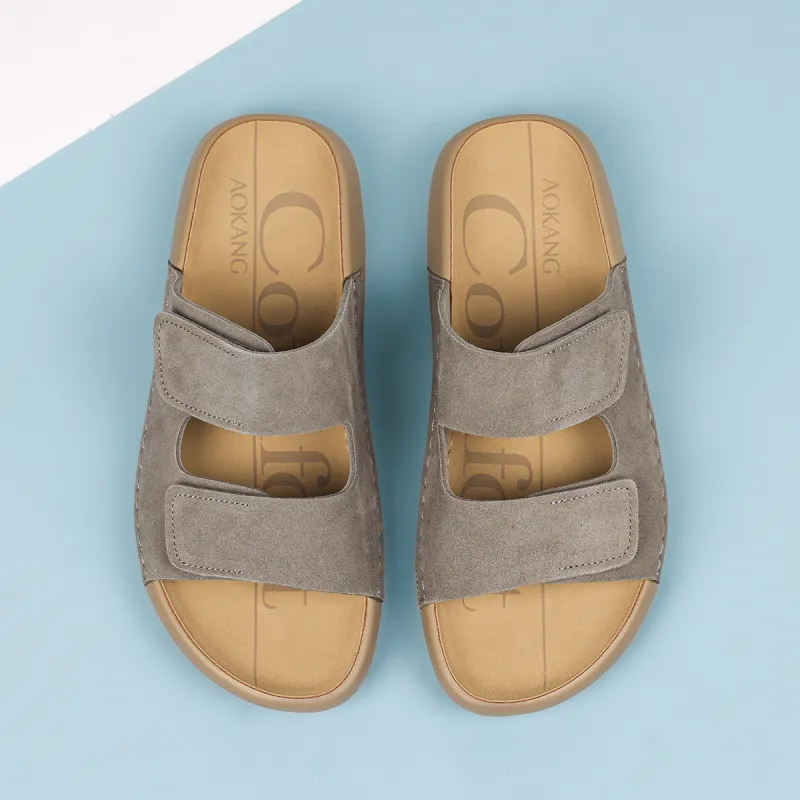 AOKANG Slip Resistant Slide Slippers Men's-5