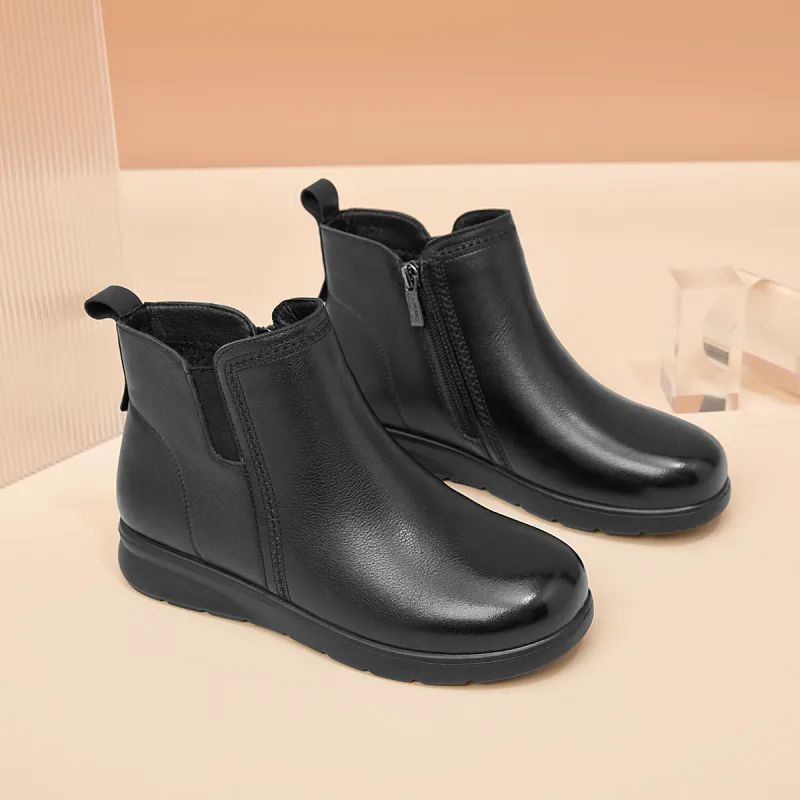 AOKANG Ankle Boots 3cm Women's Black-5