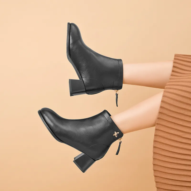 AOKANG Ankle Boots Women's Black-5