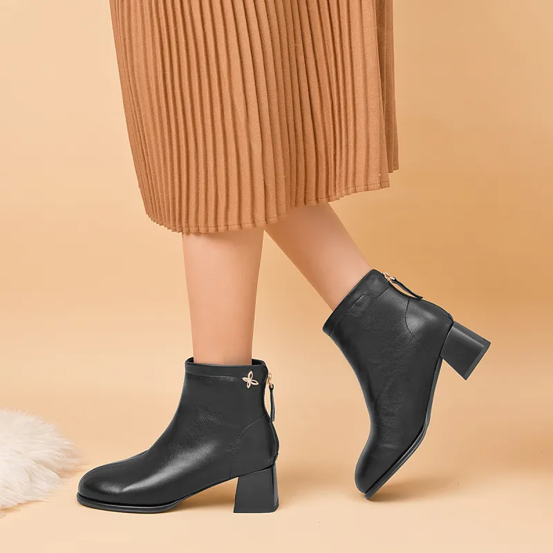 AOKANG Ankle Boots Women's Black-6