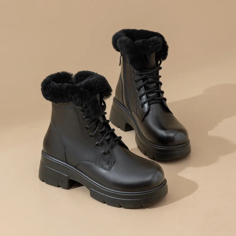 AOKANG Short Martin Boot Women's Black-1