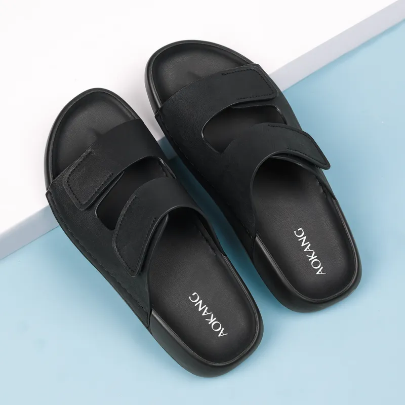 AOKANG PU Polyurethane Slip Resistant Slide Slippers Men's-3