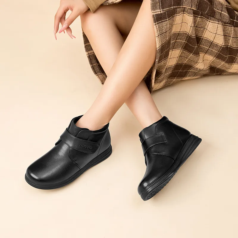 AOKANG Ankle Boots 3cm Women's Black-1