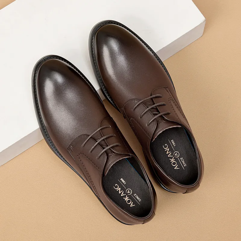 AOKANG Dress Shoes Men Low Top-2