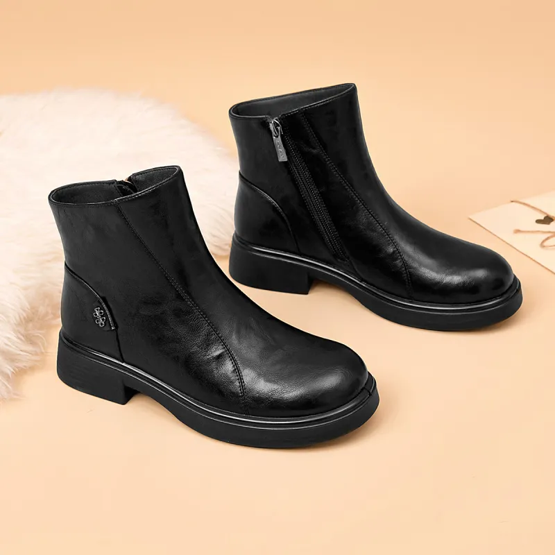 AOKANG Ankle Boots 3.8cm Women's Black-3