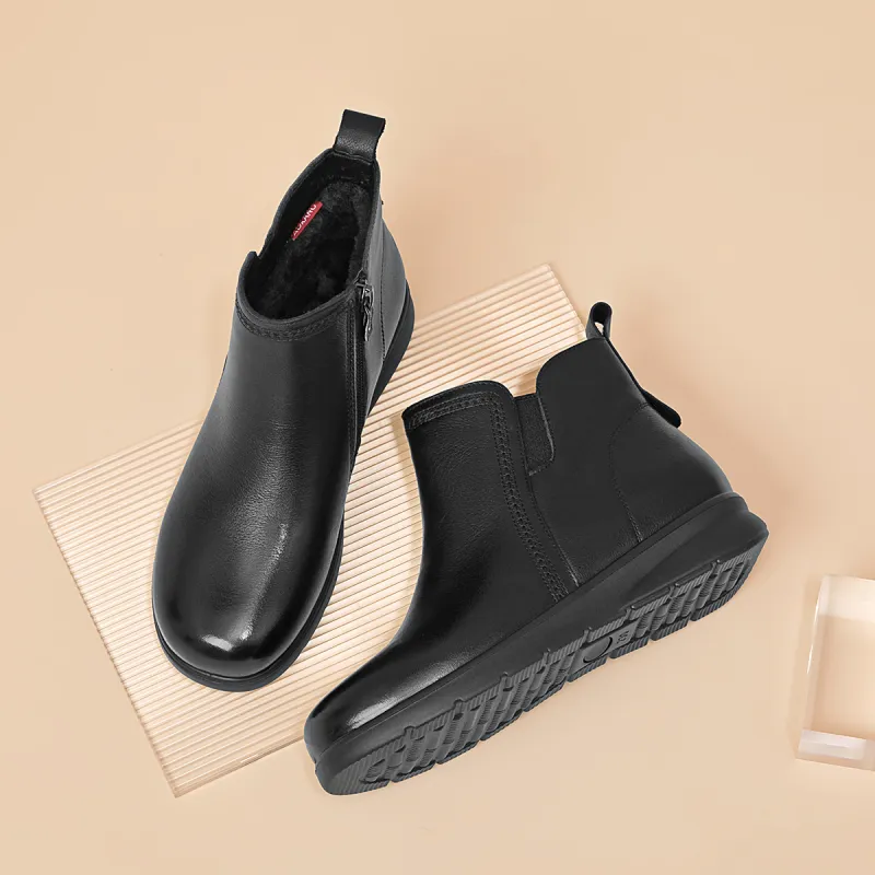 AOKANG Ankle Boots 3cm Women's Black-4
