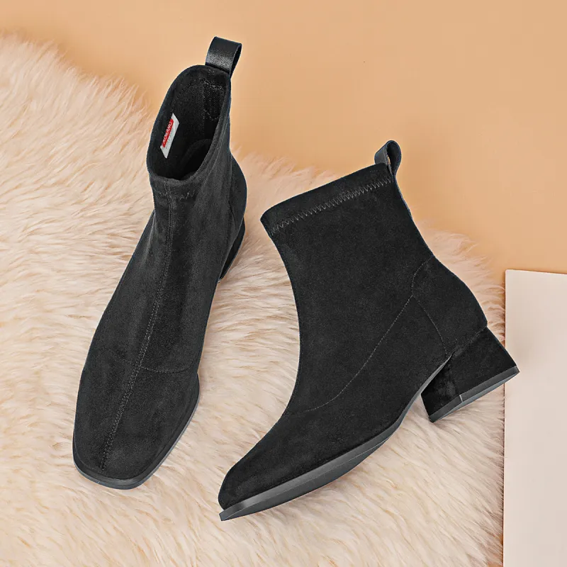 AOKANG Ankle Boots Women's Black-2