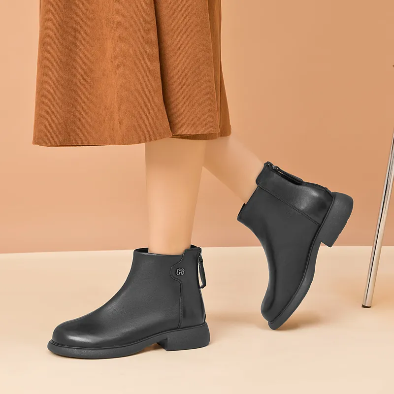 AOKANG Ankle Boots Women's Black-5