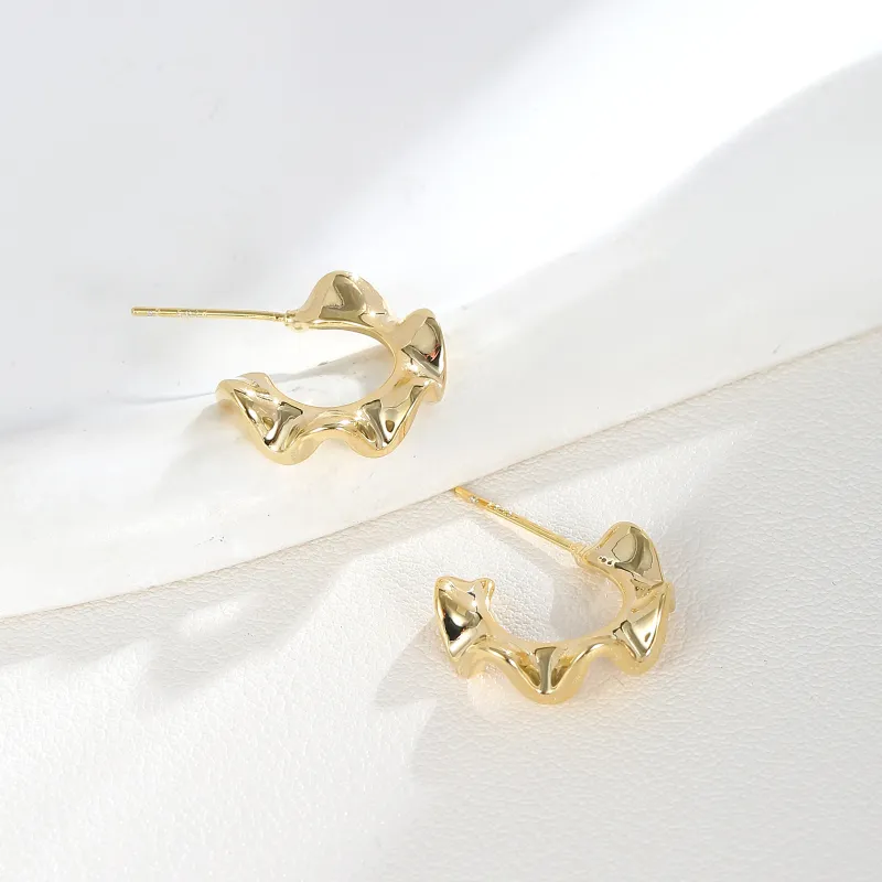 BING STUDIO 925 Silver Needles Earrings Women's-1
