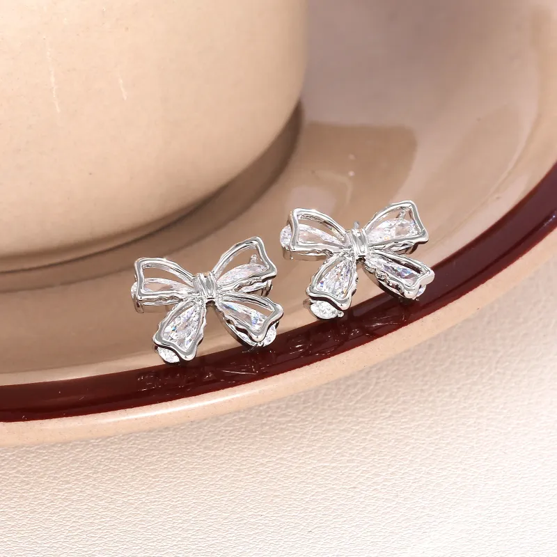 BING STUDIO S925 Silver Stud Earrings Women's-2