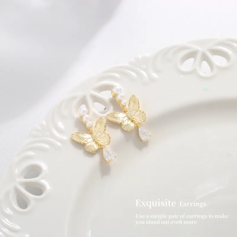 BING STUDIO 925 Silver Needles Earrings Women's-1