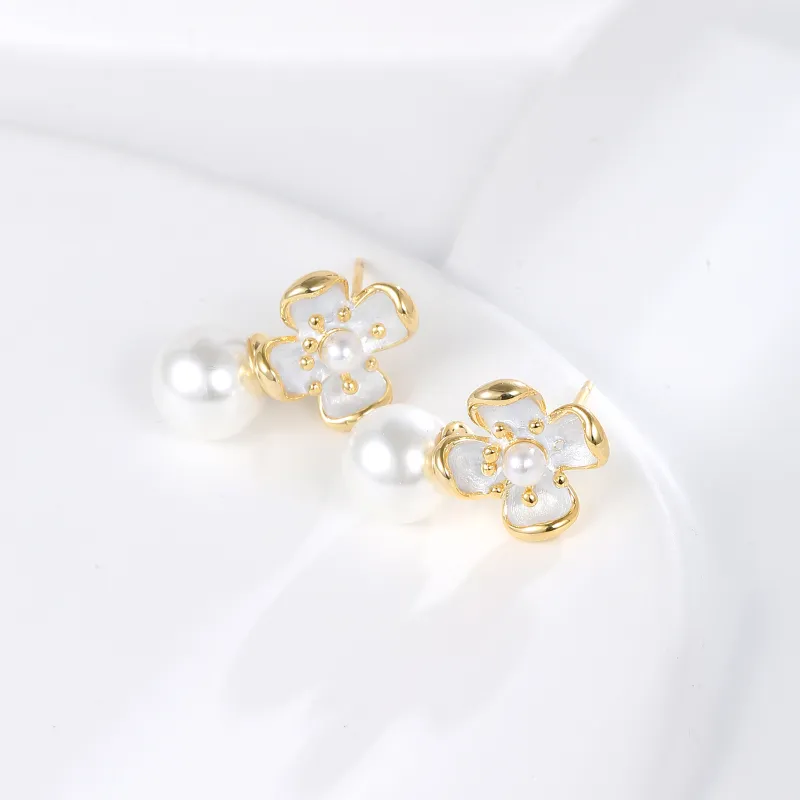 BING STUDIO 925 Silver Needles Stud Earrings Women's-1