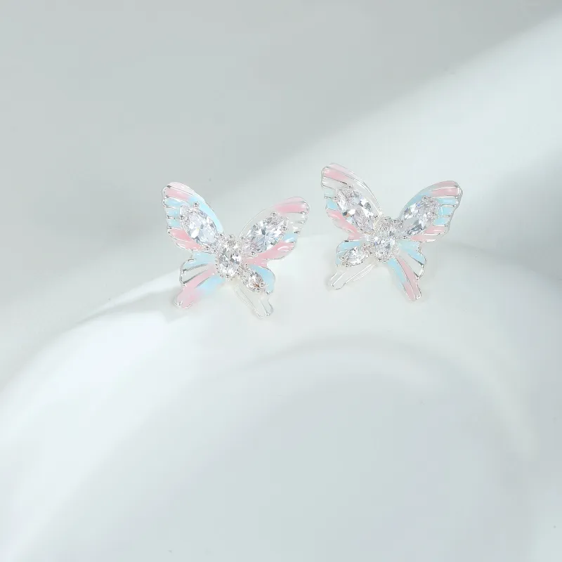 BING STUDIO Copper Stud Earrings Women's-3