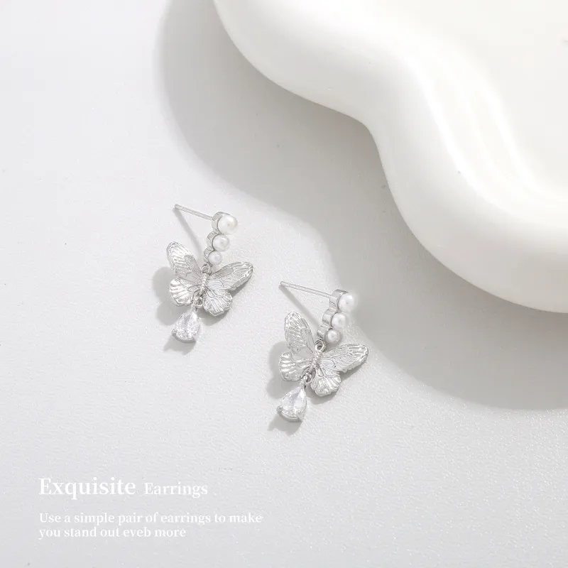 BING STUDIO 925 Silver Needles Earrings Women's-5