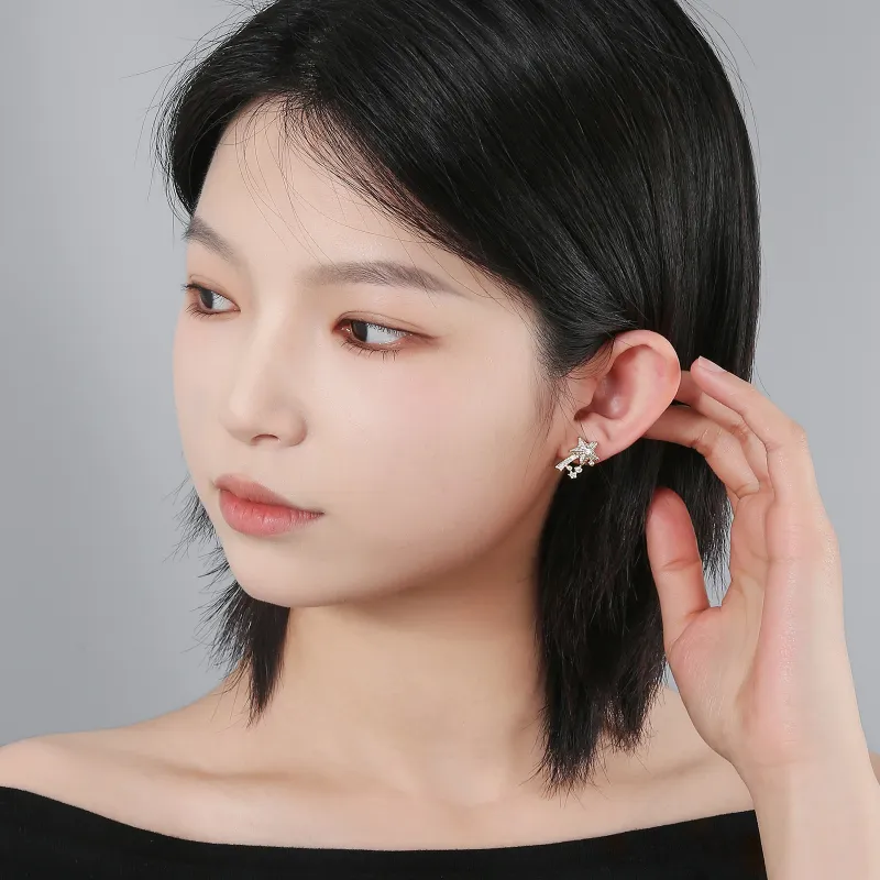 BING STUDIO 925 Sterling Silver Stud Earrings Women's-4