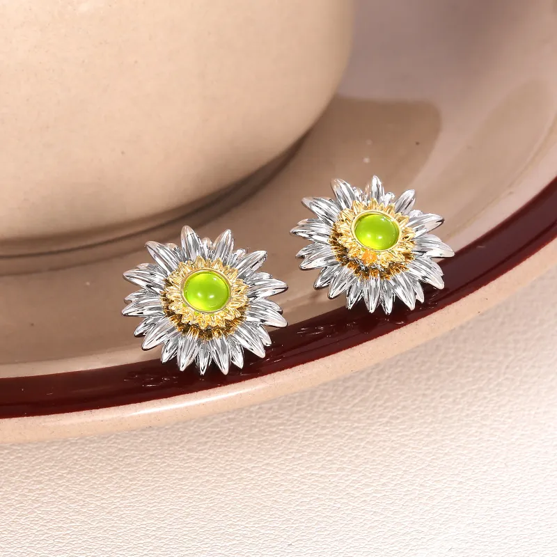 BING STUDIO 925 Sterling Silver Needle Stud Earrings Unisex-5