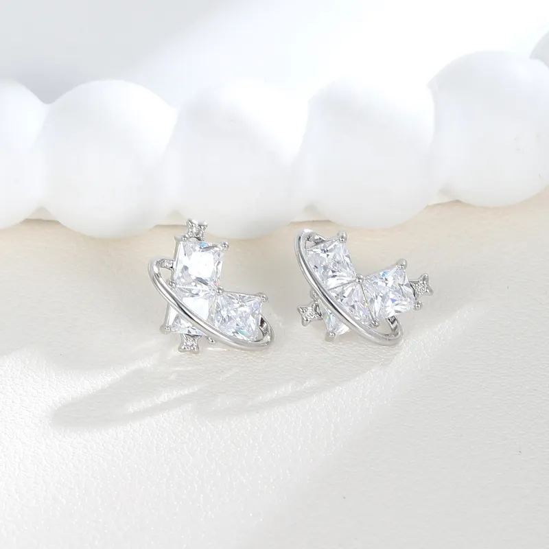 BING STUDIO 925 Sterling Silver Stud Earrings Women's-4
