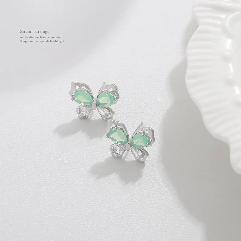 BING STUDIO Copper Stud Earrings Women's-3