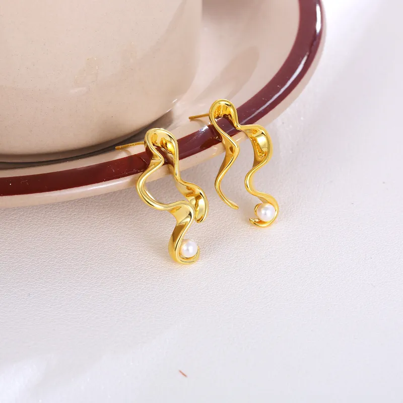BING STUDIO 925 Silver Needles Earrings Women's-2