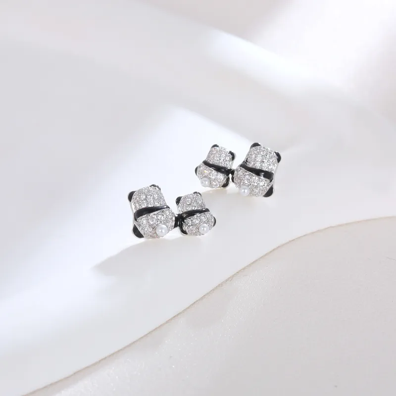 BING STUDIO 925 Sterling Silver Stud Earrings Women's-3