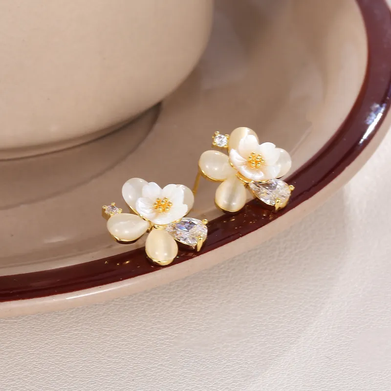 BING STUDIO Copper Stud Earrings Women's-4