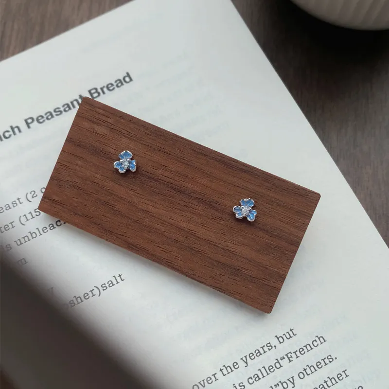 BING STUDIO Zircon Stud Earrings Women's-4