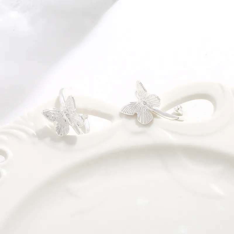 BING STUDIO 925 Silver Needles Earrings Women's-3