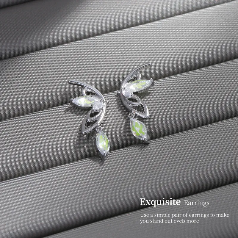 BING STUDIO 925 Silver Needles Stud Earrings Women's-4