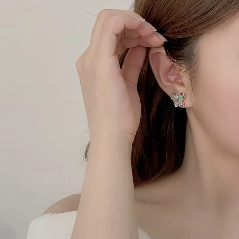 BING STUDIO Copper Stud Earrings Women's-2