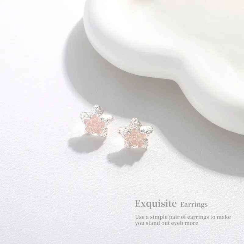 BING STUDIO 925 Silver Needles Stud Earrings Women's-1