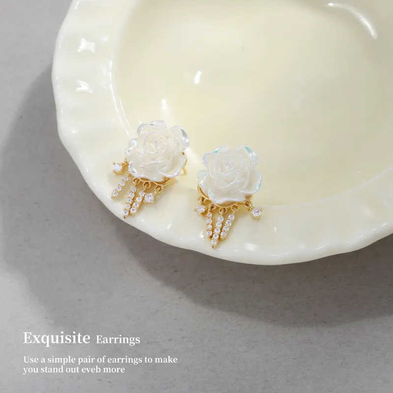 BING STUDIO 925 Silver Needles Earrings Women's-4