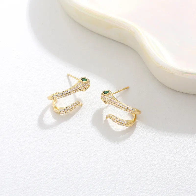BING STUDIO 925 Silver Needles Stud Earrings Women's-1