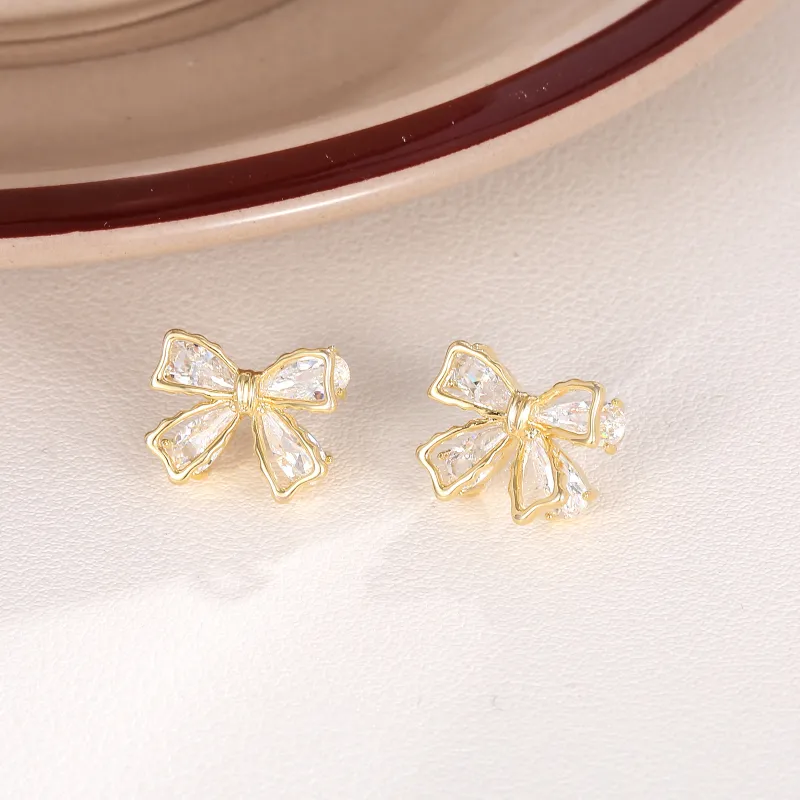 BING STUDIO S925 Silver Stud Earrings Women's-5