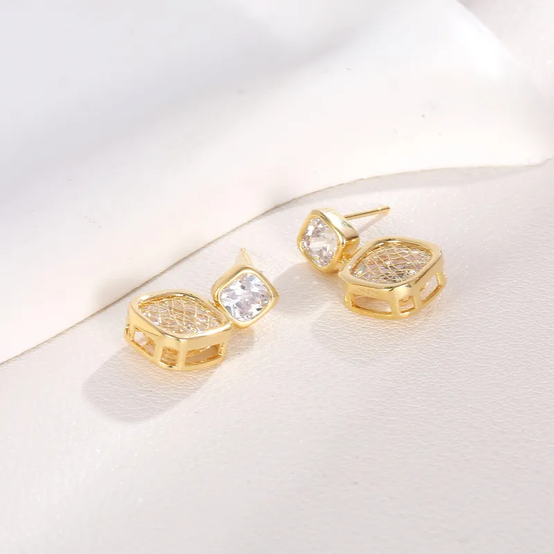BING STUDIO 925 Sterling Silver Needle Stud Earrings Women's-2