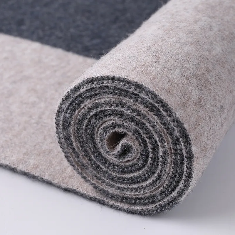 LIBO Sheep Wool Knit Scarves Men's-4