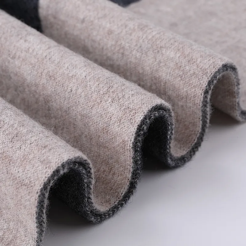 LIBO Sheep Wool Knit Scarves Men's-5