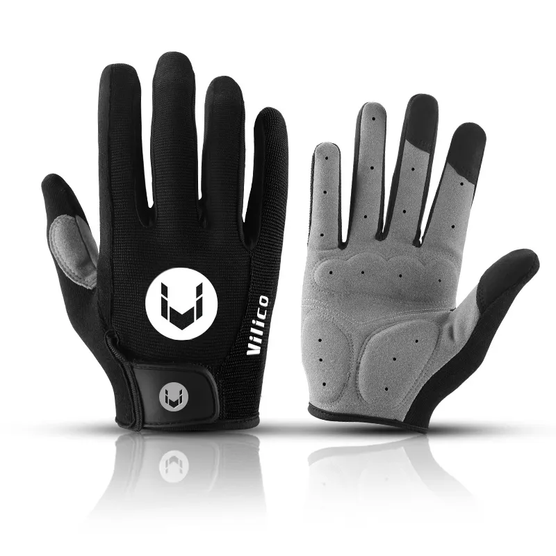 Cool Riding Treasure Riding Equipment Cycling Glove Unisex SBR Polyester M L XL Black, Red-1