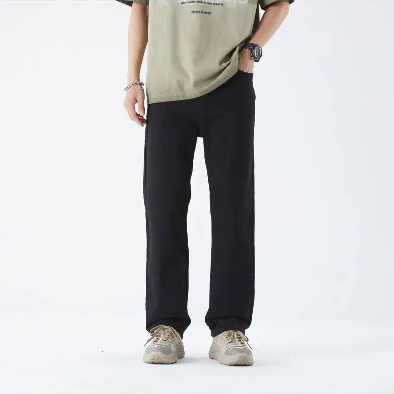 THREE-BODY Jeans Unisex Black-3