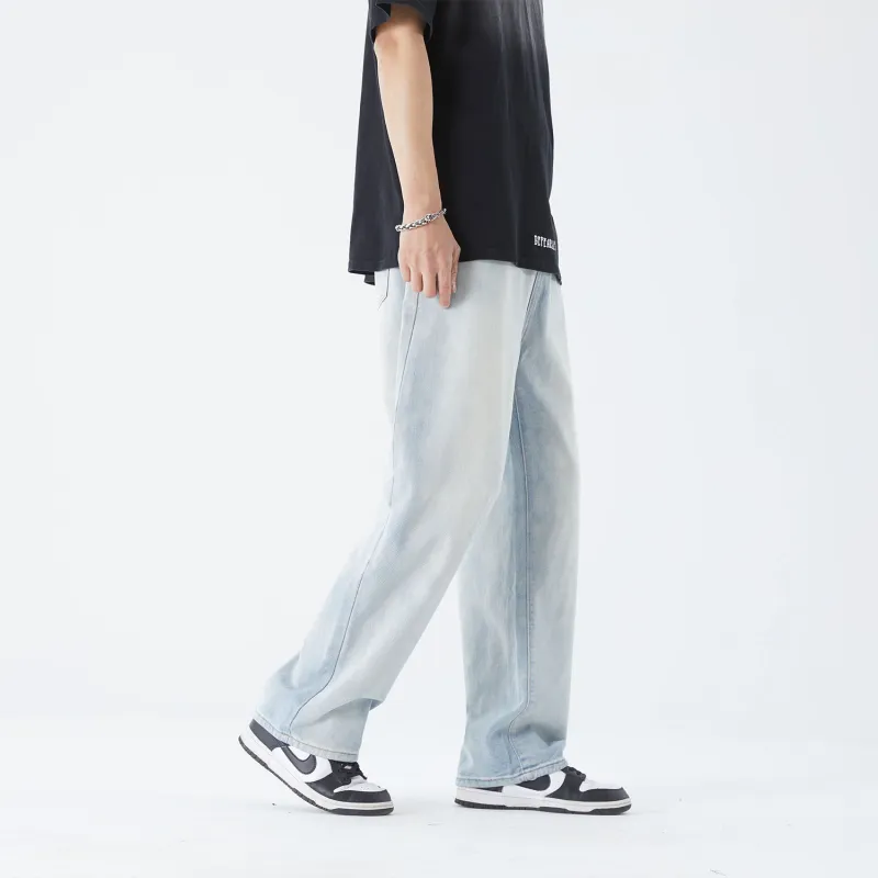 THREE-BODY Jeans Unisex Light Blue-8