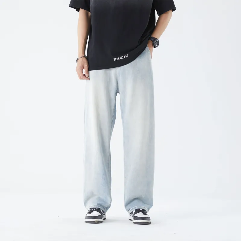 THREE-BODY Jeans Unisex Light Blue-3