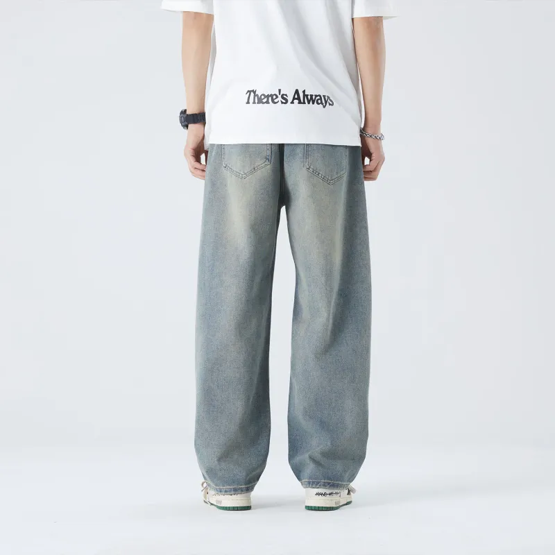 THREE-BODY Jeans Unisex Washed Color-9