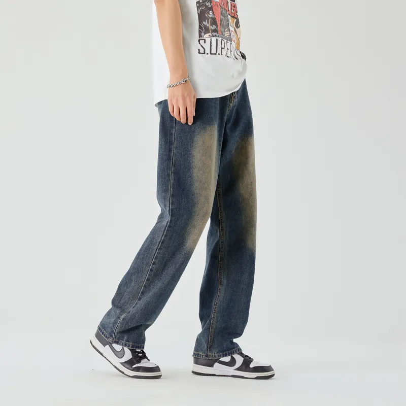 THREE-BODY Jeans Unisex Teal-9
