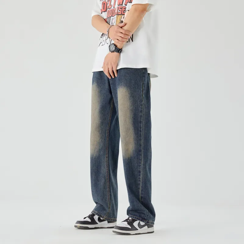 THREE-BODY Jeans Unisex Teal-4