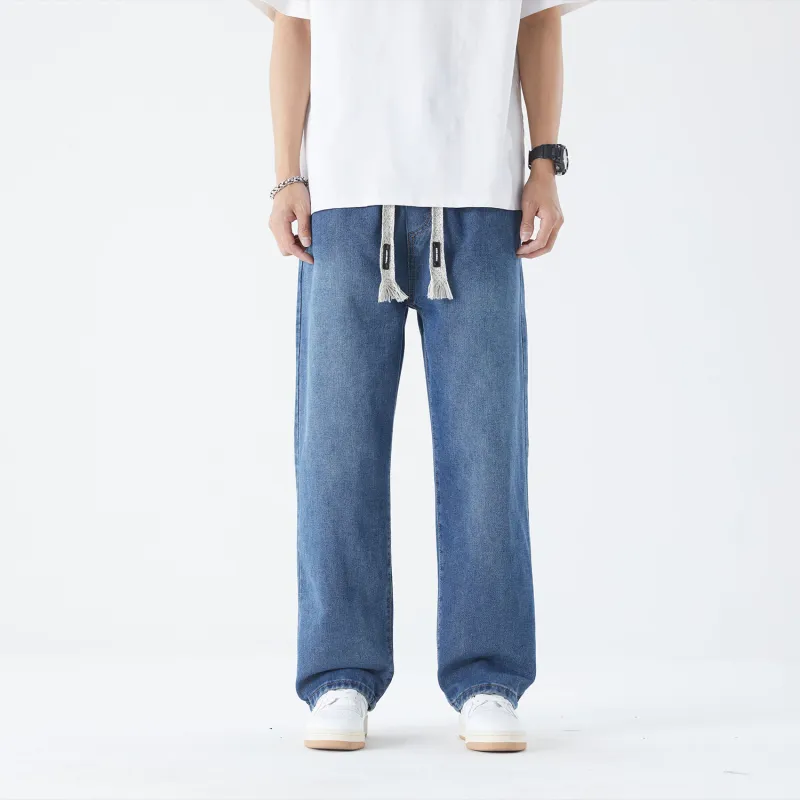 THREE-BODY Jeans Unisex Vintage Blue-2